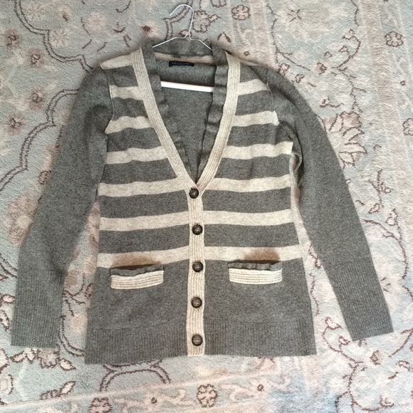 Banana Republic Sweaters - Banana Republic wool Striped Cardigan size large